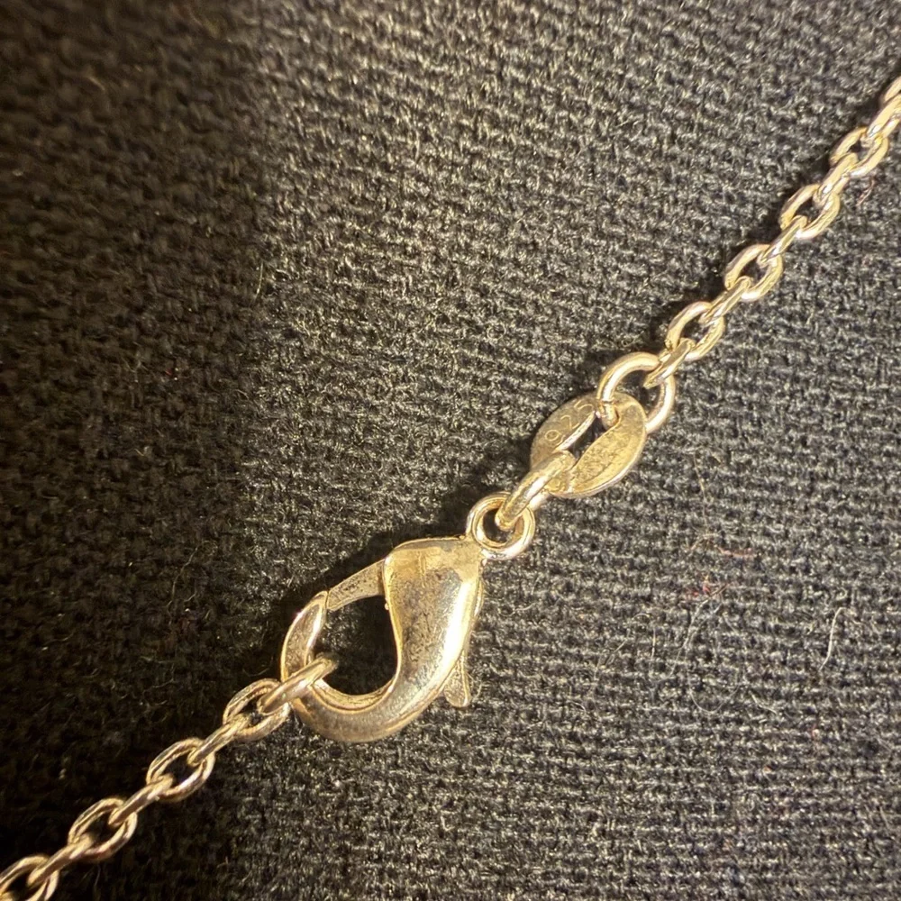 Sterling Silver Leaf Filigree Pendant Necklace